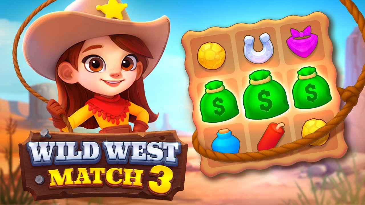 Wild West Match 3: Pop Bubbles & Defend Your Frontier Town