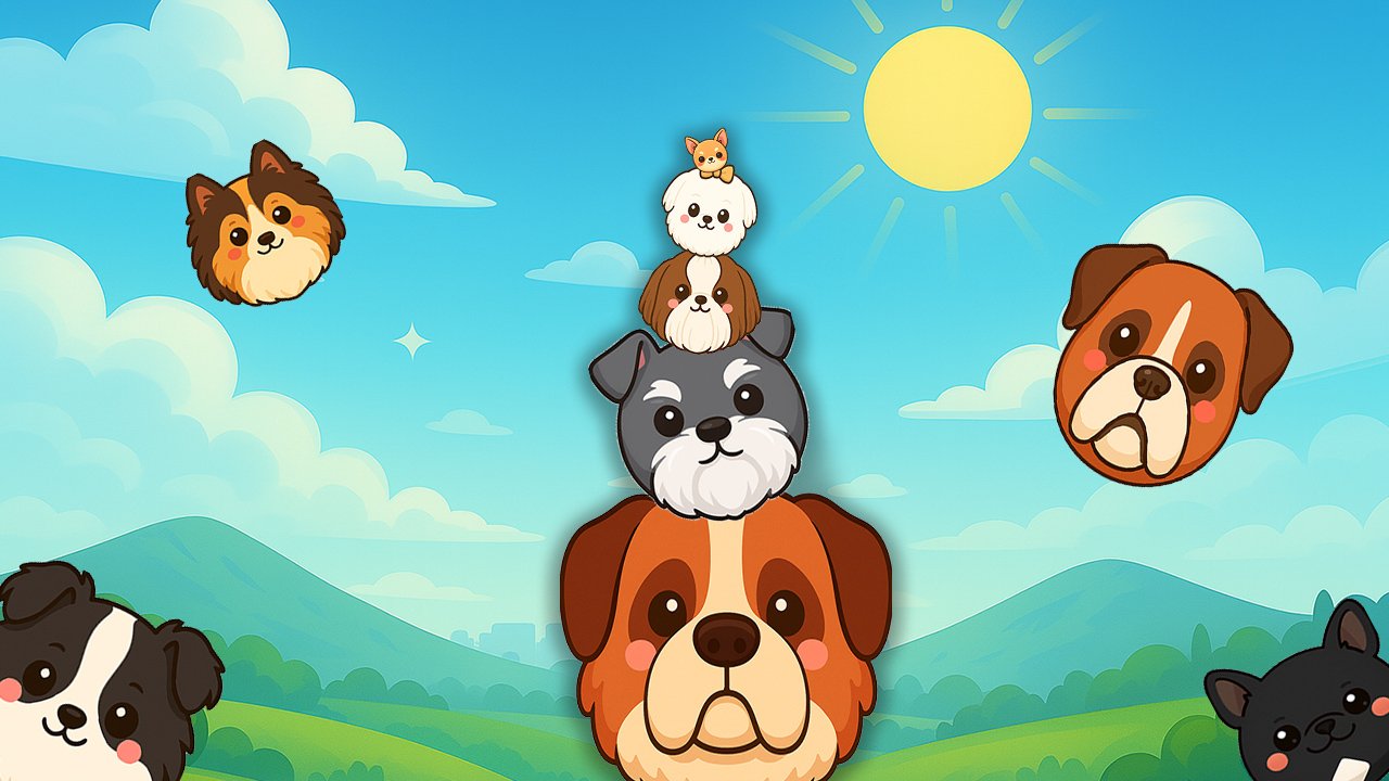 Dog Merge Mania: Merge Cute Puppies & Build Your Fluffy Paradise