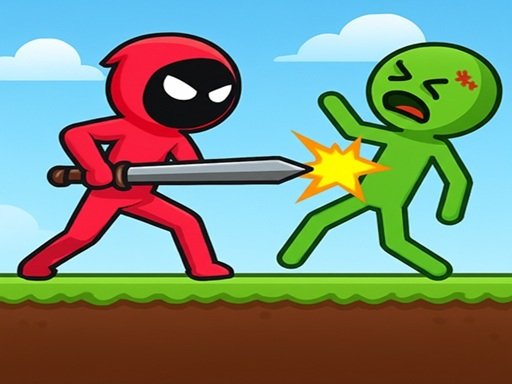 Red Stickman vs Monster School: 60 Levels of Weapon-Swapping Action